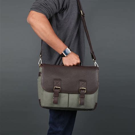 Vinson Olive Green Camera Messenger Bag Messenger Bag Camera