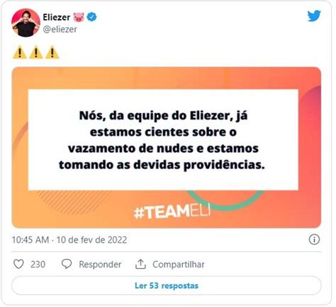 Suposta nude de Eliezer do BBB22 vaza equipe tomará providências Metrópoles