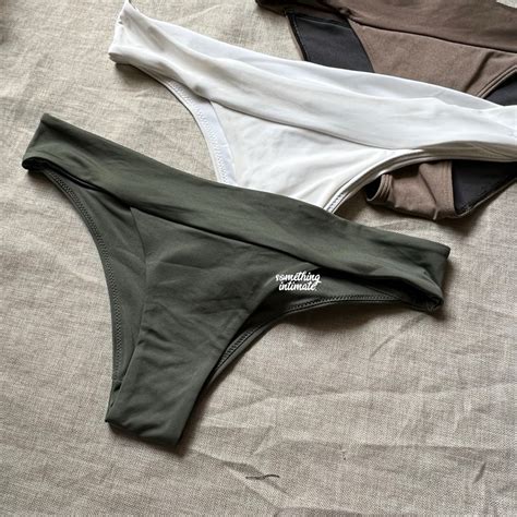 Jual Bottoms Only H M Ribbed Tankini Bikini Bottoms Cd Bikini Baju Berenang Monokini Jastip