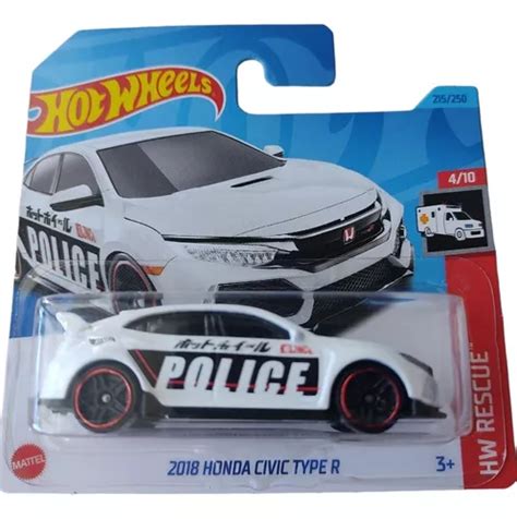 Carrinho Hot Wheels Honda Civic Type R Police Mercadolivre