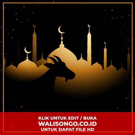 Kartu Ucapan Idul Adha 1442H, Desain Background 2021!