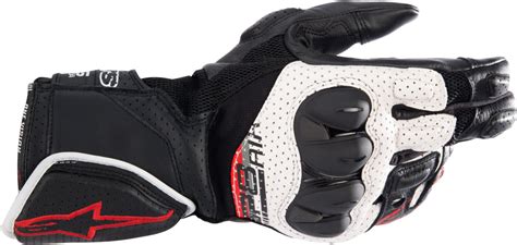 Alpinestars Gants Sp V Air Leather Noir Blanc Rouge Au Meilleur Prix