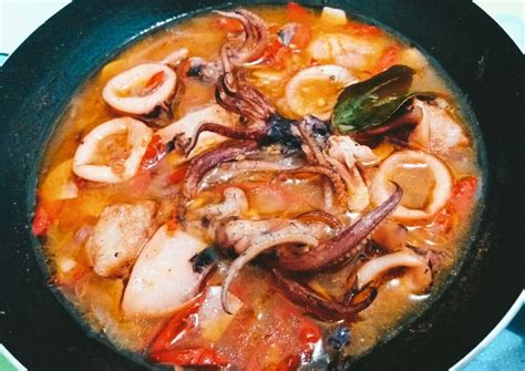 Resep Masak Cumi Basah Yang Enak 6 Resep Cumi Hitam Saus Tiram Enak Dan