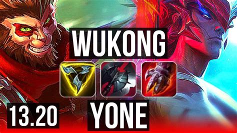 Wukong Vs Yone Top Solo Kills Winrate Dominating