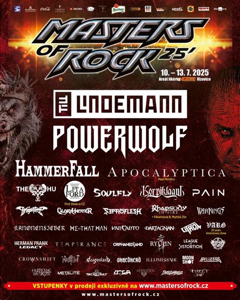 Masters of Rock 2025 - 10/07/2025 (4 days) - Vizovice - Czechia