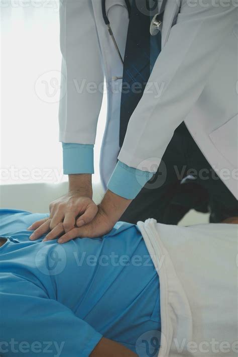Medical professionals provide assistance to patients with unconscious