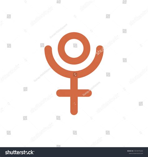 Pluto Symbol Icon Simple Color Illustration Stock Illustration ...