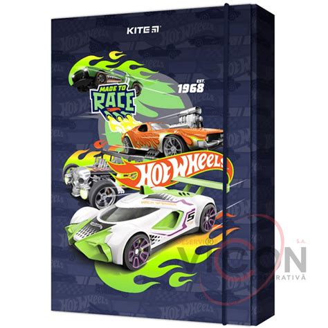 Папка для тетрадей на резинках Kite Hot Wheels B