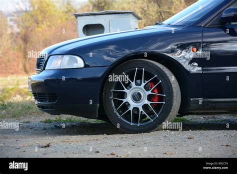 Audi A4 B5 Front Bumper Angry Stock Photo Alamy