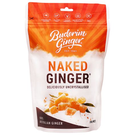 Naked Ginger G Buderim Ginger Shop