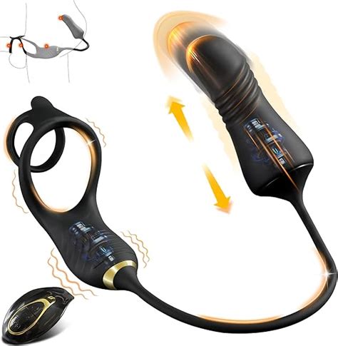 Amazon Thrusting Prostate Massager Anal Vibrator Male Prostate Toy With Vibrating Penis