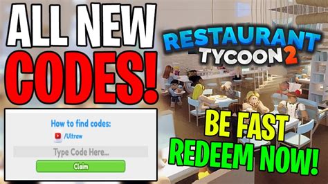 Codes Restaurant Tycoon 2 - *NEW* ALL CODES IN RESTAURANT TYCOON 2 ROBLOX (REDEEM THESE CODES NOW ...