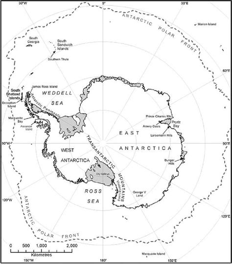 Printable Antarctica Map Printablelib