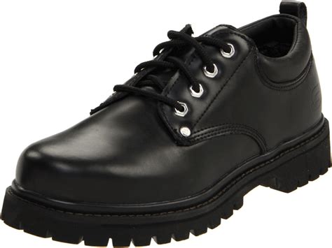 Skechers Usa Mens Alley Cat Utility Oxfordblack Smooth7 Ee Wide On