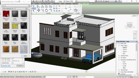 Revit Architecture Tutorial 2016 Wall Add Custom Paint Youtube