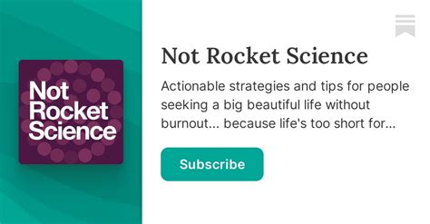 Not Rocket Science Tanya Dalton Substack