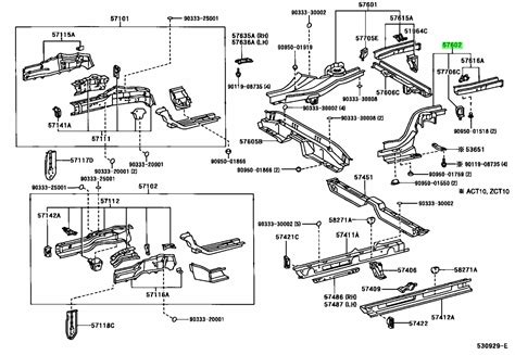 Купить Toyota 5760263030 57602 63030 Member Sub Assy Rear Floor Side