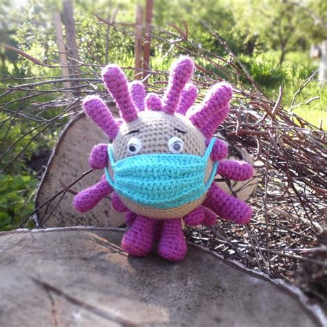 Amigurumi Crochet Virus Crochet Virus Toy Personalized Plush Etsy