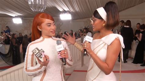 Watch Ice Spice Wears Balmain To Her First Met Gala Red Carpet Met