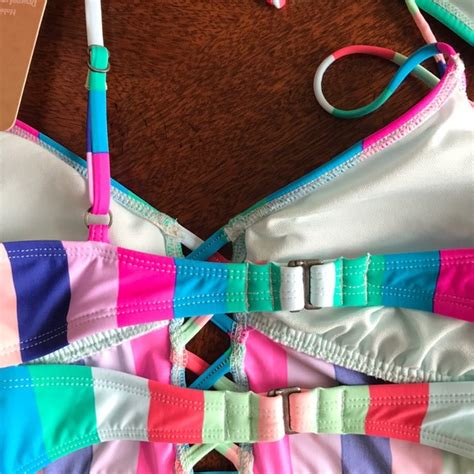Hobie Swim Hobie Island Vibin Multicolor Midkini Bikini Set M