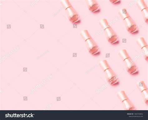 Nude Nail Polish Pattern On Pink Stock Photo Shutterstock