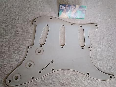 Fender Stratocaster Pickguard Ply Parchment Aged Relic Reverb