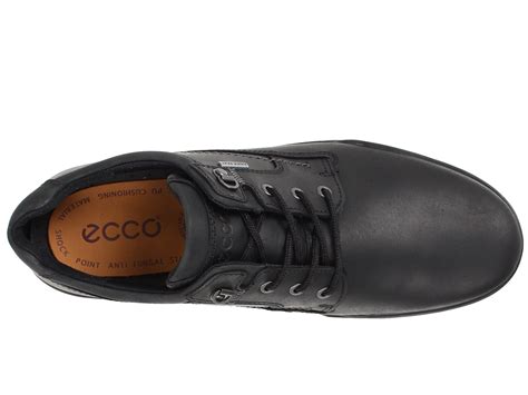 ECCO Track 6 GTX Plain Toe Tie Black/Black - Zappos.com Free Shipping ...
