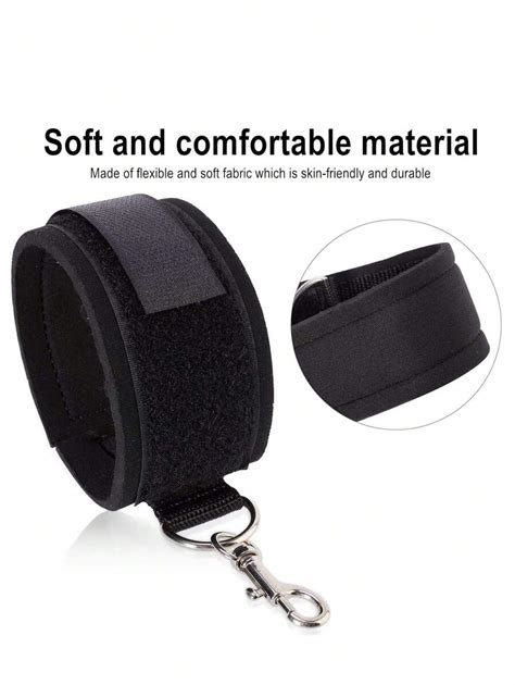 Bondage Restraint Set With Padded Wrists Thighs Female Sex Toys Adjustable Handcuffs Leg Strap