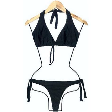 BIKINI LICRA MUJER NEGRO SEMIHILO CLASICO GL