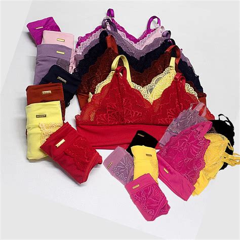 Kit Conjunto De Lingerie Adulto Micro Calcinha Fio Dental Shopee Brasil