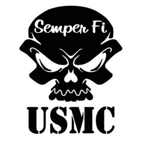 Usmc Skull Decal Sticker With Images Car Decals Vinyl Vinyl