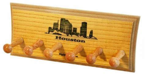 Houston Skyline Bat Display Rack Big Time Bats