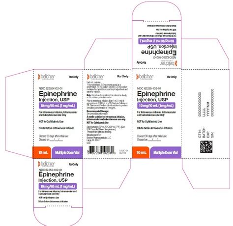 Epinephrine Belcher Pharmaceuticals Llc Fda Package Insert