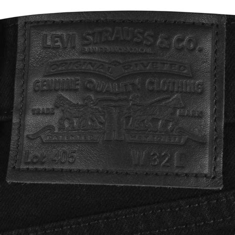Levis Original Fit 405 Denim Shorts Black Mainline Menswear United States