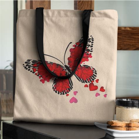 Bolsa En Lona Mariposa Corazones Productos Que Inspiran Tu Viaje De