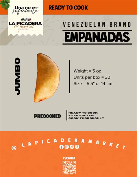 Empanadas Jumbo | 30 Units – LA PICADERA MARKET