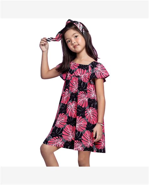 Riachuelo Vestido Infantil Nanai Viscose