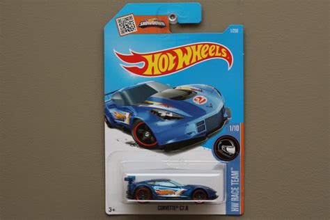 Hot Wheels Hw Race Team Corvette C R Blue