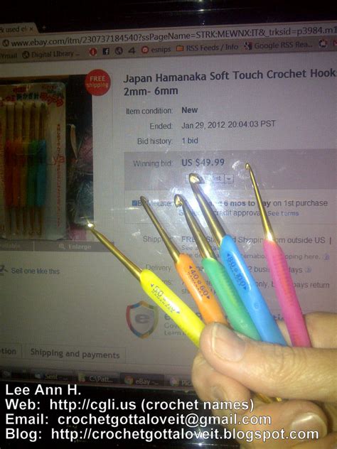Crochet...Gotta Love It! Blog: Hamanaka Crochet Hooks from Japan 2mm ...