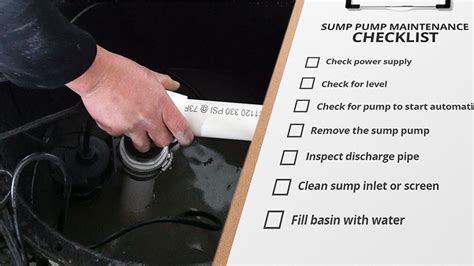 Sump Pump Inspection Checklist