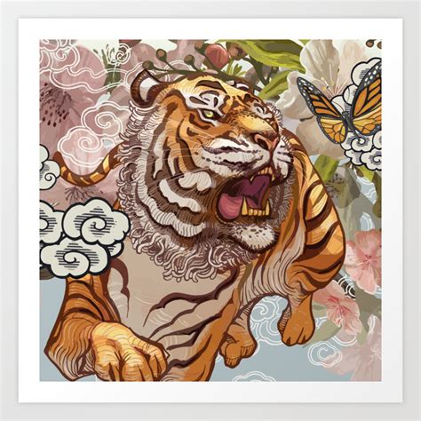 Japanese Traditional Tiger Art