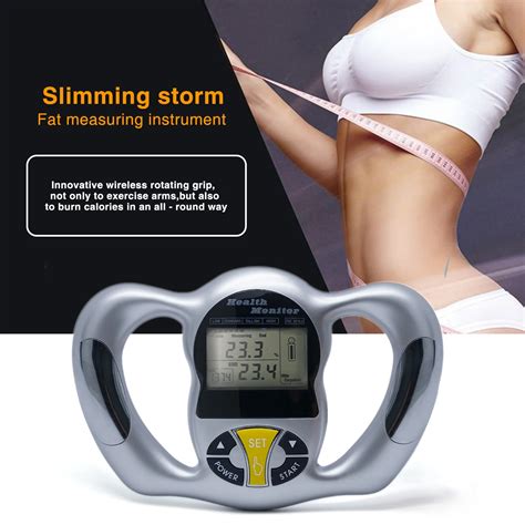 Body Health Monitor Digital Lcd Fat Analyzer Bmi Meter Weight Loss Tester Calorie Calculator