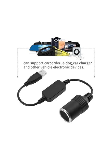 Usb Bağlantı Noktası 12v Araç Çakmak Soketi Dişi Dönüştürücü Adaptör