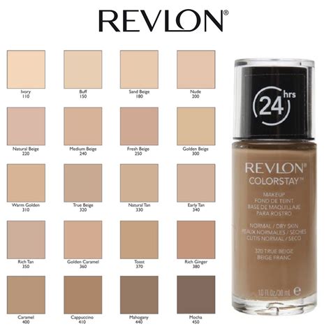 Revlon Colorstay Foundation Color Chart Foundation Revlon Colorstay Bigw