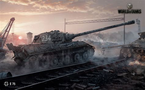 World Of Tanks Game Tank Wallpaper Desktop Wallpaper Tiger Ii Tiger