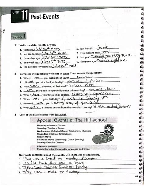 Unit 11 Workbook | PDF