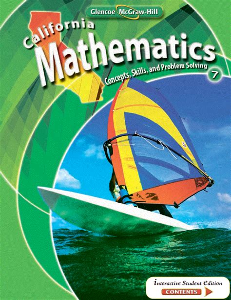 California Mathematics Concepts Skills And Problem Solving Grade 7