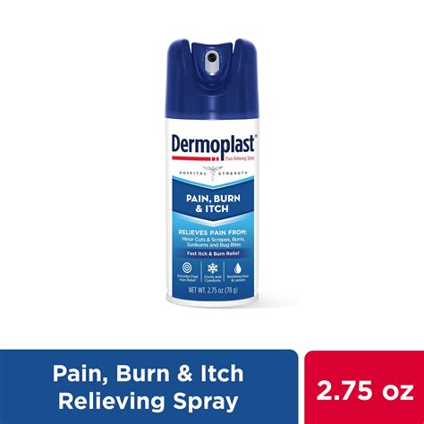 Dermoplast Pain, Burn & Itch Spray, Pain Relief for Minor Cuts, Burns