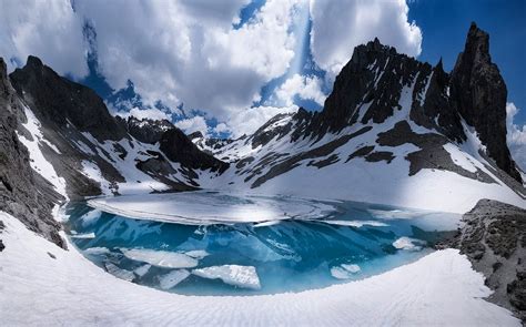 Papel De Parede Panorama Branco Lago Natureza Neve Inverno