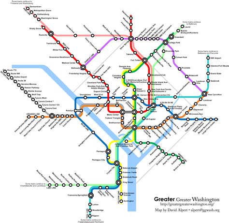 Washington DC WMATA "Metro Express" Concept Map (Unofficial